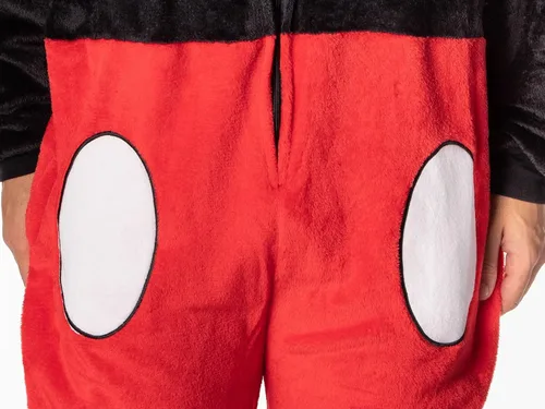 Vista 5 de Disney Mickey Mouse Super Minky - Disfraz con capucha para adultos traje de unión ropa de dormir Multicolorido