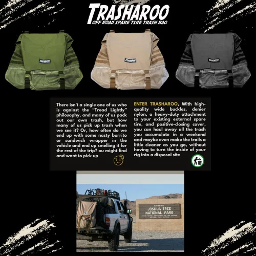 Vista 2 de Bolsa de basura Trasharoo Spare Tire, Negro