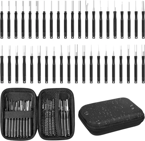 Vista 13 de Kikerike Kit de herramientas de extracción de terminales, 139 piezas, herramienta de desfilado, conector eléctrico, kit de herramientas