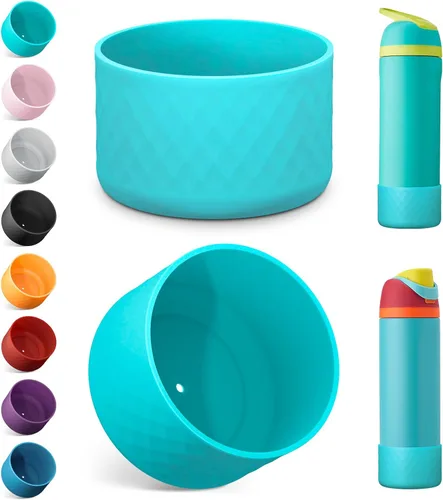 Vista 21 de Airboat 2 botas de silicona para botella de agua Owala de 24 onzas, funda protectora antideslizante para botellas de acero inoxidable, aptas