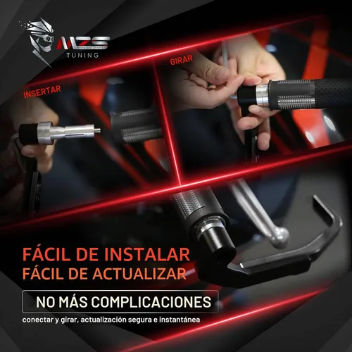 Vista 7 de MZS - Protectores de palanca de motocicleta, 7/8 de aluminio para freno de embrague