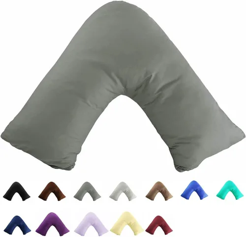 Vista 5 de TAOSON - Funda para almohada 100 % algodón de 300 hilos, funda para almohada, funda para cojín, con cremallera, solo funda, sin inserto Envelope
