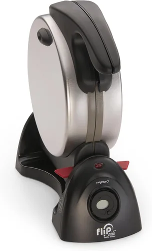 Vista 5 de Presto 03510 - Gofrera belga giratoria en cerámica, antiadherente, mango de toque frío, negro