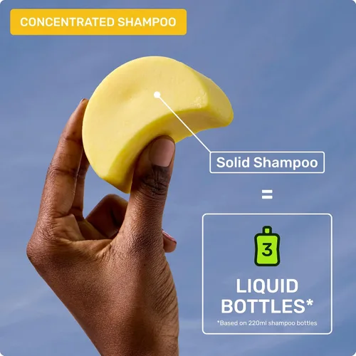 Vista 7 de Ethique Barra de champú clarificante para cabello graso con aceite de ricino, sin plástico, vegano, libre de crueldad, 3.88 onzas, anteriormente St.