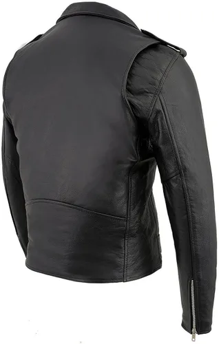 Vista 8 de Milwaukee cuero para hombre motocicleta