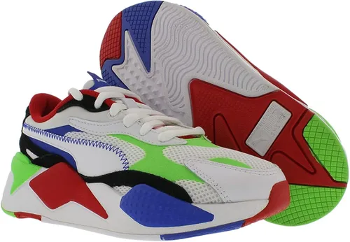 Vista 2 de PUMA Zapatos deportivos Rs-X3 Sonic Color 2 para niños y niños, estilo casual, color negro, NegroRojo