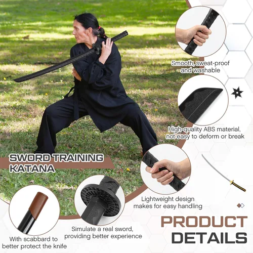 Vista 3 de Seenelling Soporte de entrenamiento de polipropileno con funda ABS Herramienta de práctica de entrenamiento japonés marcial para hombres