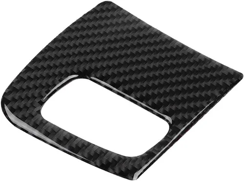 Vista 6 de Acouto Marco de orificio para llave, fibra de carbono, interior de coche, cubierta de marco, ajuste de accesorio automático, reemplazo