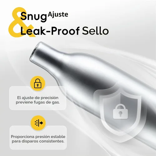 Vista 3 de Spozer - Cartuchos de CO2 de 12g – Paquete de 25, ajuste cómodo sin rosca, compatible con pistolas de balines CO2, armas de aire, pistolas de aire
