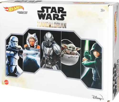 Vista 7 de Paquete de 5 autos de personajes de Hot Wheels Star Wars The Mandalorian