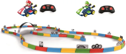 Vista 3 de Carrera RC Mario Kart - Juego de carreras de juguete de mesa con Mario