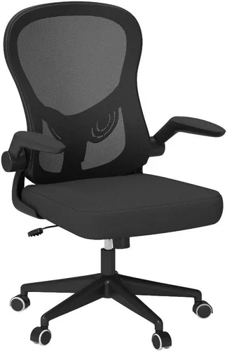 Vista 6 de Hbada - Silla de oficina ergonómica, silla de escritorio con ruedas silenciosas de poliuretano, silla de computadora de malla transpirable