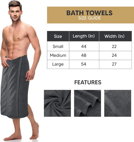 Vista 2 de Utopia Towels Juego de 4 toallas de baño de alta calidad, 100% algodón hilado en anillo de 21.16 oz/m², ligeras y altamente absorbentes, toallas