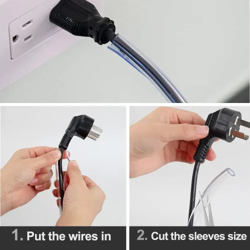 Vista 4 de Protector de cable para perros y gatos, funda de cable para carga USB/alimentación, paquete de 1