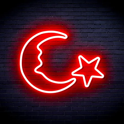 Vista 20 de ADVPRO Moon and Star Flex Silicone LED Neon Sign - Azul - st16s33-fnu0009-b