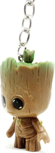 Vista 3 de Bonito llavero con encantadores personajes de animales, juego de colección de figuras pequeñas, decoración de maceta, decoración de pastel