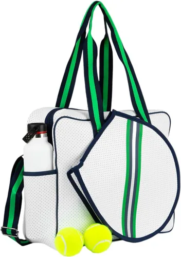 Vista 4 de Bolsa de tenis Hampton - Bolsa de tenis para mujer, espaciosa, construcción de calidad, diseño elegante y funcional