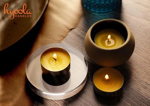 Vista 5 de Hyoola Velas de citronela Tealight - Vela antimosquitos - 4 horas de combustión - Paquete de 50 - Sin DEET