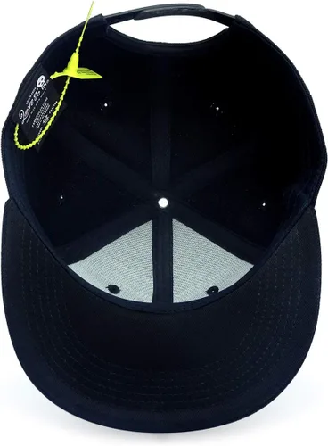 Vista 6 de Love To Mujeres Hombres Hiphop Sombreros Navy Bordado Negro Flat Bill Snapback Gorras De Béisbol, marino
