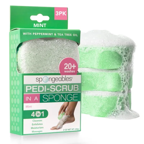 Vista 30 de Spongeables Pedi Scrub Foot Exfoliating 20+ Wash Sponge