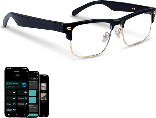 Vista 9 de Gafas inteligentes Bluetooth para hombres y mujeres, asistente de voz e impermeabilidad IPX5, lentes inteligentes fotocromáticos con altavoces
