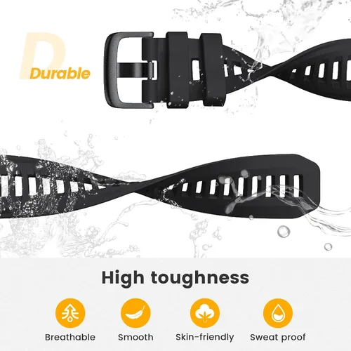 Vista 4 de NotoCity Band for Garmin Instinct 2 Watchband Instinct 2 Solar Wristband 22mm Soft Silicone Replacement Watch Strap Compatible with Instinct 2 Solar