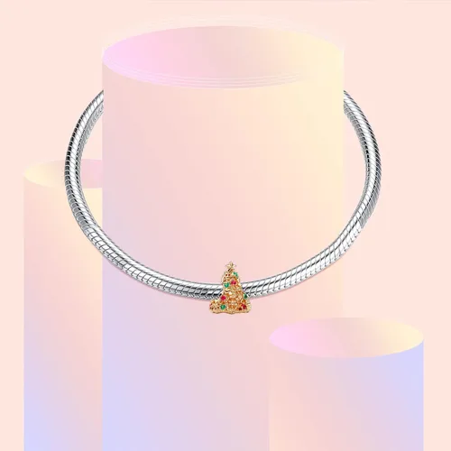 Vista 5 de La Menars Colgante colgante colgante de árbol de Navidad con diseño de muñeco de nieve y sombrero de Navidad, regalos de cuentas para mujer, pulsera