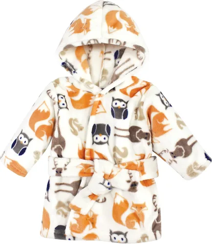 Vista 26 de Hudson Baby - Bata de baño unisex de peluche con cara de animal para bebé Azteca