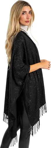 Vista 2 de Jessica McClintock Beach Cover Up Swimsuit Sheer Kimono Ruana Shawl Scarf Wrap