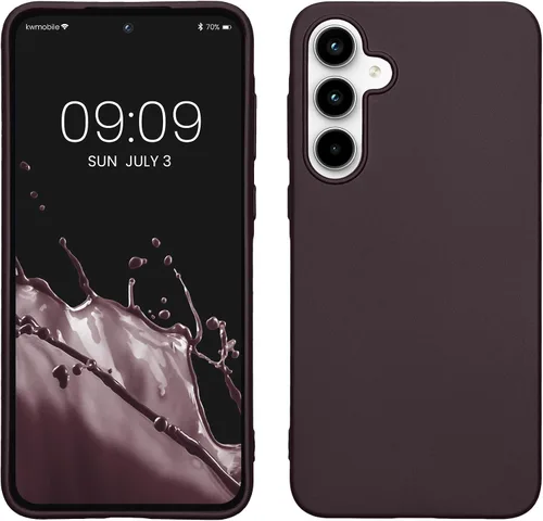 Vista 134 de kwmobile Funda compatible con Samsung Galaxy A12 - Funda protectora de silicona TPU suave y delgada - Azul Báltico