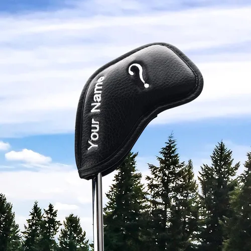 Vista 2 de CRAFTSMAN GOLF 12 piezas o 1 pieza de fundas protectoras de cuero sintético para cabezas de palos de golf, compatibles con todas las marcas