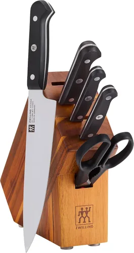 Vista 10 de ZWILLING Juego de 10 bloques de cuchillos gourmet Negro