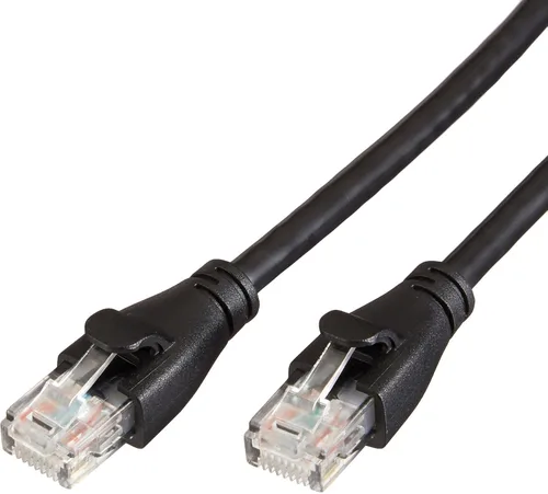 Vista 18 de Amazon Basics - Cable de conexión Ethernet RJ45 Cat 6, velocidad de transferencia de 1 Gpbs, conectores chapados en oro, 3 pies para PC, TV
