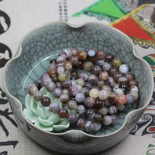 Vista 84 de Amandastone Pulsera elástica de cuentas redondas de 0.315 in con piedras preciosas naturales de 7 pulgadas