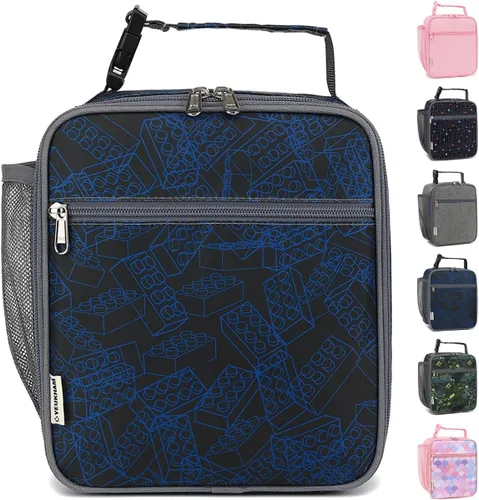 Vista 32 de GYEUKHAM Bolsa de Almuerzo Aislada para Mujeres, Niñas, Adolescentes, Bolsa de Almuerzo para Niños Grande con Aislamiento, Grande, Reutilizable