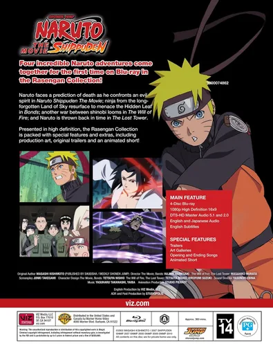 Vista 2 de Naruto Shippuden The Movie Rasengan Collection (4pkBD) Blu-ray