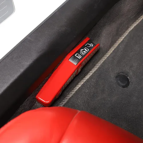 Vista 10 de TOYCIDFG Cubierta de interruptor de apertura forzada para Chevrolet Corvette C8 2020-2023 Accesorios interiores ABS (azul - ABS)