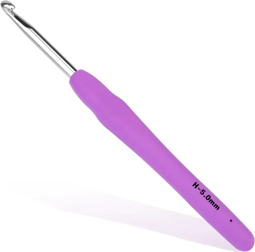 Vista 18 de SHWAKK Gancho de ganchillo pequeño, gancho ergonómico de encaje de 0.020 in, agujas de ganchillo pequeñas para manos artríticas, agujas de tejer