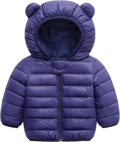 Vista 5 de Abrigos de invierno de estilo inflado con capucha para bebé 07 negro