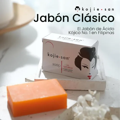 Vista 3 de Kojie San Jabón iluminador para la piel, paquete de ácido kójico original, removedor de manchas oscuras, jabón en barra con aceite de coco y árbol