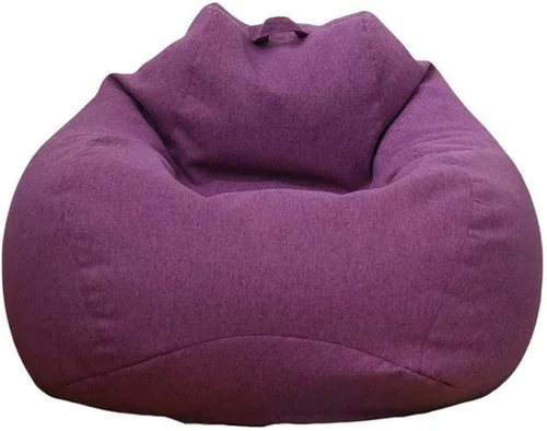 Vista 11 de Funda para puf de almacenamiento de animales de peluche (sin relleno), extra suave, funda de repuesto de algodón y lino de espuma viscoelástica