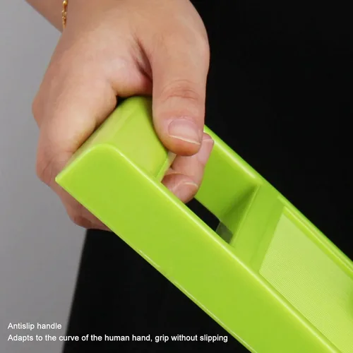 Vista 6 de ¿Máquina de virutas de verduras? Cortador de rallador, cortador de acero inoxidable inoxidable de mano de cocina con mango ergonómico para zanahorias