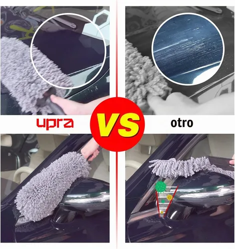 Vista 8 de upra Kit de plumero de automóvil, el mejor plumero multiusos de microfibra, herramientas de limpieza interior y exterior, cepillo de detalles