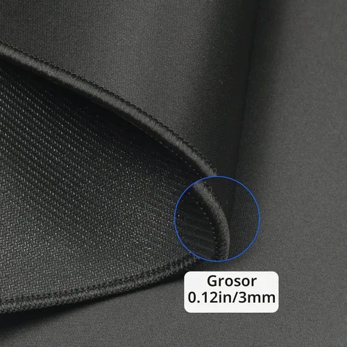 Vista 9 de Wolaile Alfombrilla de mouse grande de 36 x 17 pulgadas, impermeable y antideslizante para teclado de computadora, negro, XL