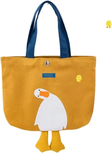 Vista 8 de AWXZOM Linda Bolsa de Lona - Bolsa Gráfica para Almuerzo y Comestibles