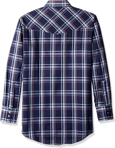 Vista 2 de ELY CATTLEMAN Camisa Western de manga larga a cuadros para hombre