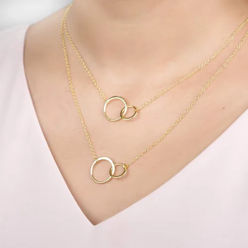 Vista 3 de Dear Ava Collar de regalo para mujeres y niñas, colgante de joyería moderna ajustable, idea de regalo de amor para ella con tarjeta sincera, regalos