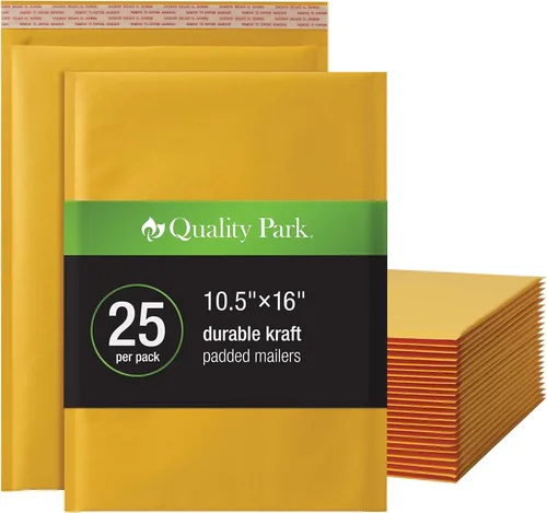 Vista 9 de Quality Park - Sobres acolchados de burbujas de 6 x 9 pulgadas, sobres de papel kraft, sobres de envío marrones duraderos con cierre autoadhesivo