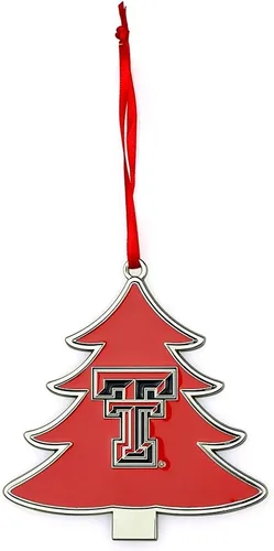 Vista 7 de Alabama Crimson Tide Circle Logo Árbol en forma de adorno de Navidad de metal