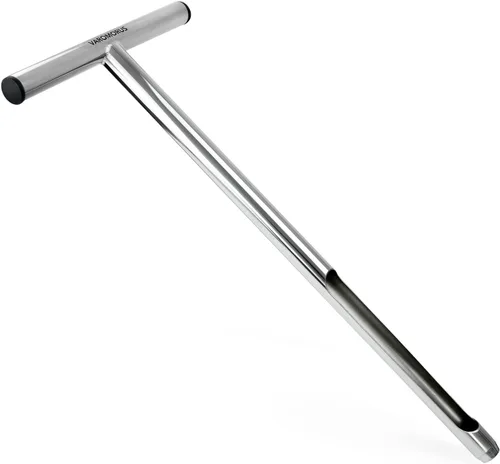 Vista 7 de Varomorus Sonda de muestreo de suelo Mango tubular estilo T de acero inoxidable. (12 pulgadas)